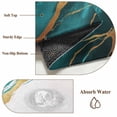 thumbnail image 6 of Round Rugs 6Ft, Turquoise Marble Round Area Rug Washable Indoor Throw Carpet, Modern Ink Painting Art Abstract Soft Non Slip Circle Rug for Office Cabinet Home Decor Aesthetic, 6 of 8