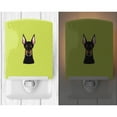 thumbnail image 2 of Caroline's Treasures BB1307CNL Checkerboard Lime Green Doberman Ceramic Night Light, 6x4x3", multicolor, 2 of 2