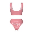 thumbnail image 6 of Rocae Happy Mother's Day for Bikini Set for Women Two Piece Sexy High Swimsuits Split Crossover Bikini Small, 6 of 9