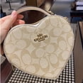 thumbnail image 1 of corazón coach bolsas de mujer C5118 C5119 Bolso De Cadena De Cuero En Forma De Corazón Hombro Único Bandolera, 1 of 4