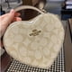 thumbnail image 1 of corazón coach bolsas de mujer C5118 C5119 Bolso De Cadena De Cuero En Forma De Corazón Hombro Único Bandolera, 1 of 4
