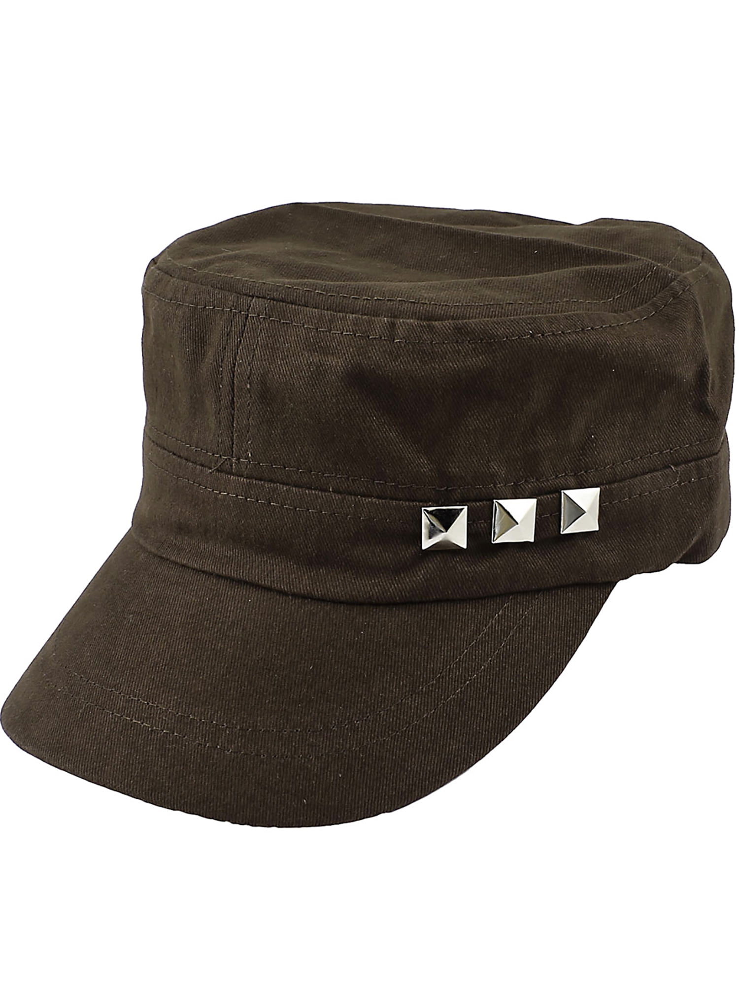 Allegra K Women's Stud Decor Curved Visor Front Summer Peaked Cap Hat