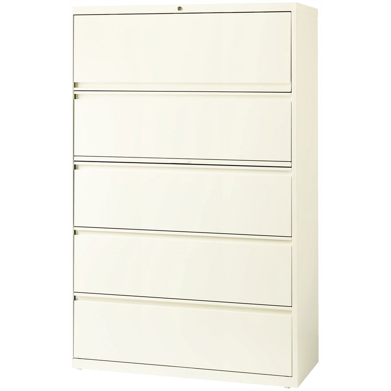 Scranton & Co 42" 5-Drawer Contemporary Metal Lateral File Cabinet in Off White - image 5 of 5