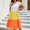 Yellow, variant on Babysbule Women's Dress 2024 Summer Womens Fashion Casual Short Sleeve Colorblock Summer Round Neck Beach Dress