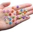 thumbnail image 4 of 600pcs Acrylic Multi-color Round Alphabet Letter Beads Personalization For Jewelry Making Necklace Bracelet(47 cm), 4 of 7