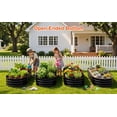 thumbnail image 5 of Galvanized Raised Garden Bed Outdoor, 4Pcs 4ft Metal Planter Box, Black, 5 of 7