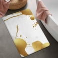 thumbnail image 2 of Gold Splash Marble Pattern Bathroom Rugs Mat,Non Slip Microfiber Bathroom Rug,Rubber Backing,Soft Bathroom Mats for Bathroom Floor,Tub and Shower,20x32in(50x80cm), 2 of 5