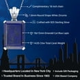 thumbnail image 3 of Gem Stone King 14.05 Ct Emerald Cut Blue Lapis 925 Sterling Silver Pendant with Chain, 3 of 6