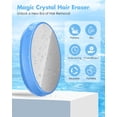 thumbnail image 2 of Crystal Hair Eraser for Women and Men, Reusable Crystal Hair Remover - Portable Magic Hair Removal Device - Painless Solution for Back, Arms, and Legs (Blue), 2 of 7