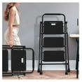 thumbnail image 7 of Foldable 3 Step Stool Ladder, 500 Lb Weight Limit Folding 3 Stepping Ladder for Kitchen, with Wide Anti-Slip Pedal, Sturdy Steel Ladder, Convenient Handrail, Lightweight, 7 of 7
