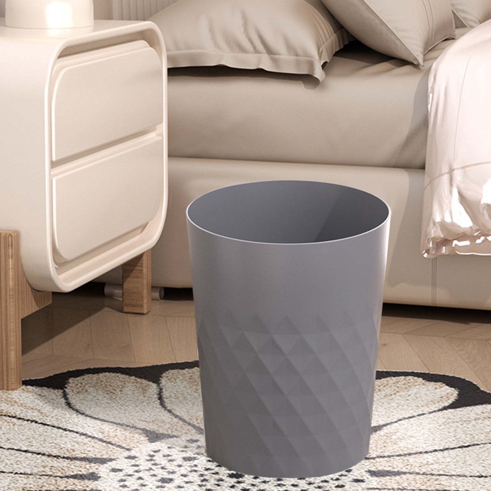 TaTaai 3Pcs Open Top Trash Can, Office Wastebasket, Kitchen Garbage Container Bin, Waste Trashcans for Bathroom, Restaurant, Restroom, Powder Room, Home
