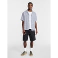 thumbnail image 2 of No Boundaries Textured Wave Design Resort Shirt with Short Sleeves, Men's XS-4XLT, 2 of 5