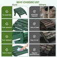 thumbnail image 4 of SERWALL HDPE Outdoor Ottoman,Patio Folding Footstool for Adirondack Chairs,Green, 4 of 8