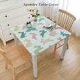thumbnail image 2 of nygtbtfer Square Colorful Bunny Tablecloth Stainproof Tablecloths,Wipeable Table Cloth Wrinkle-Free for Round/Rectangle/Oval/Square/Party/Wedding, Spring Holiday Simple White, 2 of 7