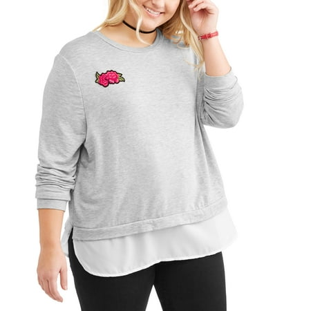 Moral Fiber Junior's Plus Long Sleeve Tw