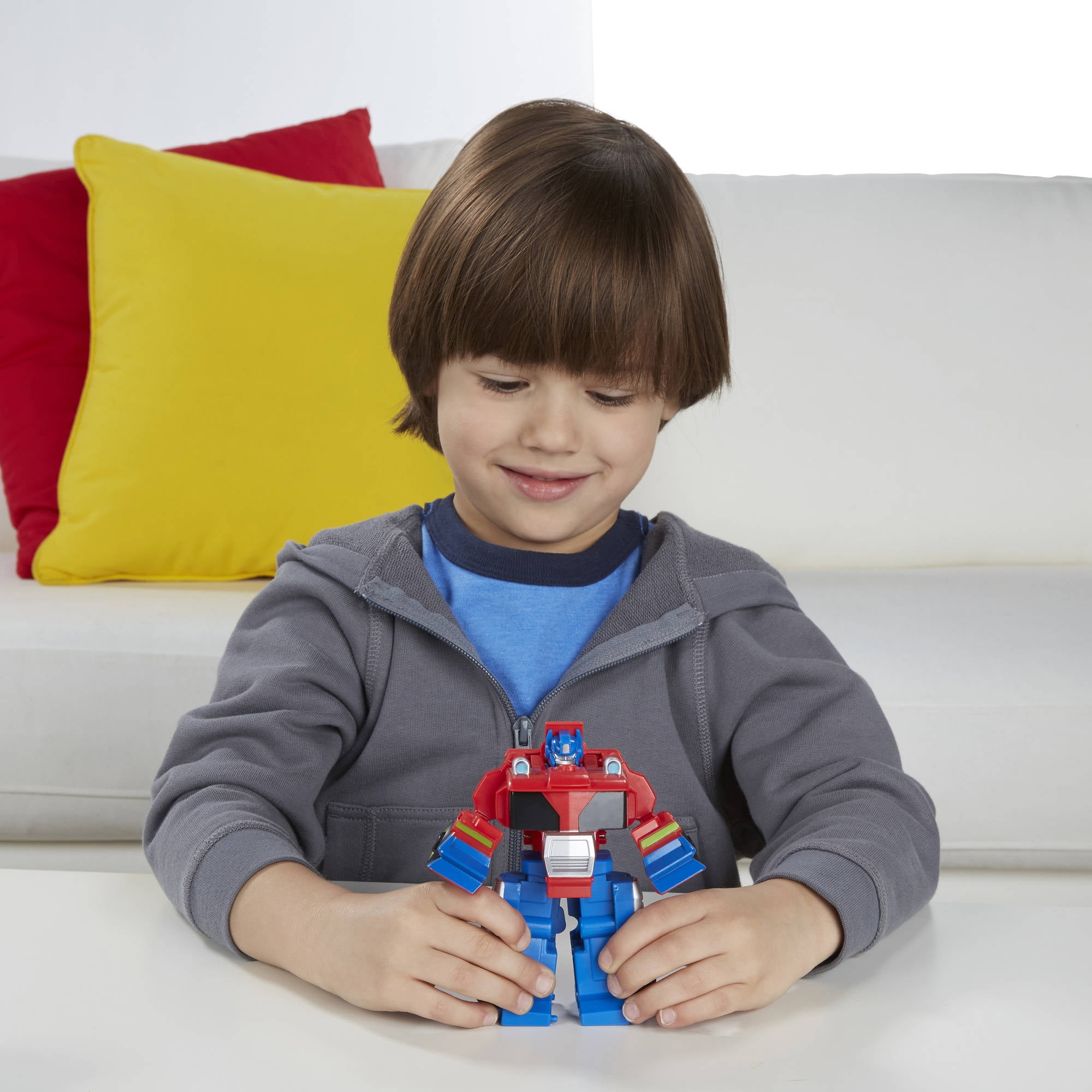 transformers rescue bots optimus prime racing trailer