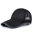 thumbnail image 5 of UV-Resistant Mesh Baseball Cap for Men - Curved Brim, Polyester, Outdoor Solid Anti-UV Hat with Logo Customization Options - Perfect for Camping and Volunteering, 5 of 8