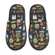 thumbnail image 1 of Fotbe Teeth Pantuflas Peludas para Mujer con Estampado, Zapatillas de Peluche, Zapatos de Invierno para Casa, Uso Interior y Exterior-Large, 1 of 8