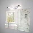 thumbnail image 2 of WAC Lighting Wave 17" 1-Light 3000K Aluminum Bathroom Vanity Light in Chrome, 2 of 5