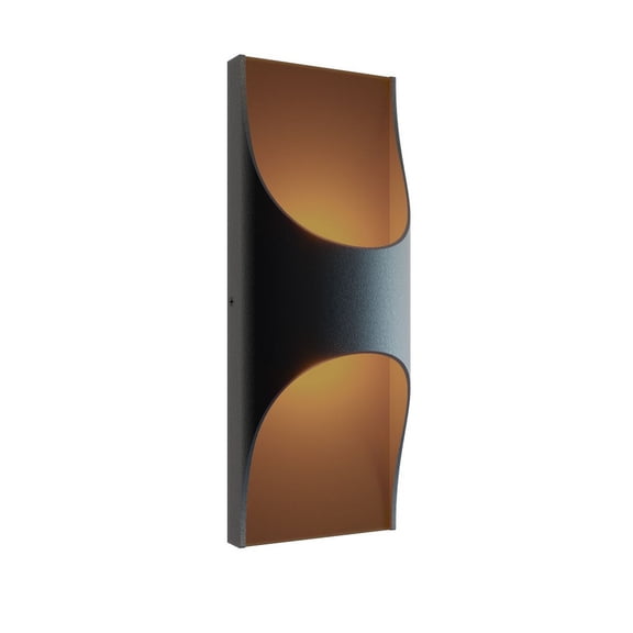 AFX - Harrison - 24W 2 LED Outdoor Wall Mount In Modern Style-12 Inches Tall and