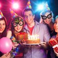 thumbnail image 3 of FONDOTIN 12Pcs Assorted Color New Year Paper Glasses Lightweight Party Accessories, 3 of 8