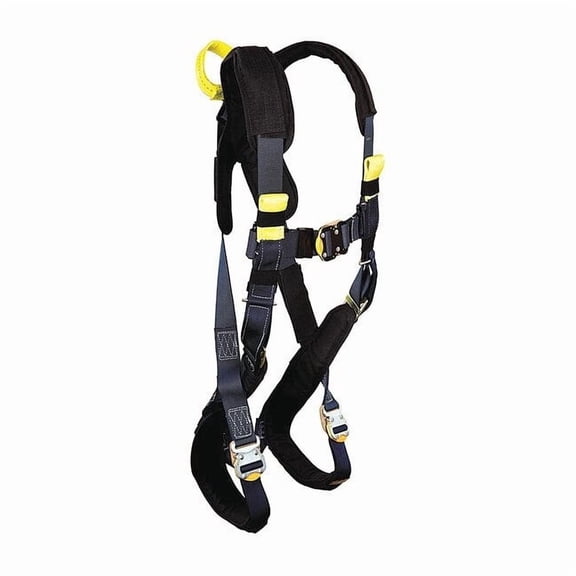 3m Dbi-Sala Full Body Harness,L,420 lb.,Bl/Gry/Ylw 1110841