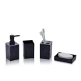 thumbnail image 1 of Xiao Hua Juego de accesorios de baño - 4 piezas de accesorios de baño negros completos, 1 of 4