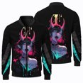 thumbnail image 3 of Nueva chaqueta con estampado de personajes de dibujos animados en 3D para hombre, abrigo deportivo para exteriores, todoterreno, cortavientos, ropa informal de moda para hombre, 3 of 4