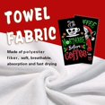 thumbnail image 4 of Christmas Jack Kitchen Dish Towels Set of 2, Black Xmas Drying Hand Towels Coffee Before Christmas Baking Cooking Cloth, Funny Holiday Winter Home Kitchen Decoration 18 x 26 Inch, 4 of 7