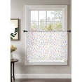 thumbnail image 2 of Sheer Curtains 45 Inch Length, Colorful Polka Dot Semi Sheer Curtains Light Filtering Window Treatment, Modern Minimalist Geometric Privacy Voile Drapes for Living Room Bedroom 52x45 Inch, 2 of 7