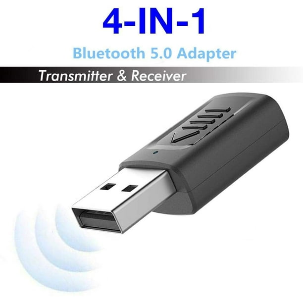 Bluetooth 5.0 Transmitter Receiver, Wireless Adapter with 3.5mm AUX