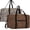 Leopard Print,Flamingo, variant on 2 Pack Leopard Print Travel Duffel Bags for Women,Airline Approved Carry on Luggage, Lightweight Personal Item Bag with Trolley Sleeve,Waterproof Overnight Weekender Bag(White,Brown)