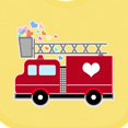 thumbnail image 4 of Inktastic Easter Red Firetruck with Pink Hearts Boys or Girls Baby Bib, 4 of 4