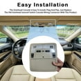 thumbnail image 4 of for Toyota Camry 2012-2016 Overhead Console Dome Light Replacement, Sunroof Switch Reading Light Storage Box Car Accessory Assembly-beige, 4 of 6