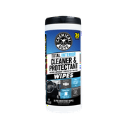 Chemical Guys Total Interior Cleaner & Protectant Wipes in Canister, 30 Count