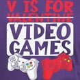 thumbnail image 3 of CafePress - V Is For Video Games Valentines Day Gamer T Shirt - Men's Classic Graphic Cotton T-Shirt, 3 of 4