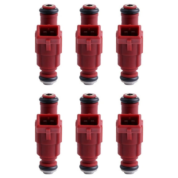 Fuel Injectors Kits, 0280156028 SCITOO 4 Hole New OEM Fuel Injector Fit for 2002 2003 2004 for Mercury Mountaineer 2001 2002 2003 for Ford Explorer 4.0L (Set of 6)