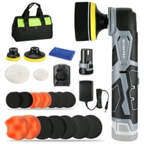 Cordless 12V Mini Buffer Polisher 5 Variable Speed Up to 3000RPM Battery Powered