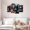 thumbnail image 2 of Elephant Stock Grunge Portrait Of A Lady Wall Art - Horizontal Multi Panel Canvas - Living Room Wall Decor - People Multi Panel - Black And Gray Decor - 43" x 27", 2 of 8