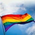 thumbnail image 3 of Raindrops 2pcs Decorative Rainbow Flag Portable Outdoor Banner for Party, 3 of 8