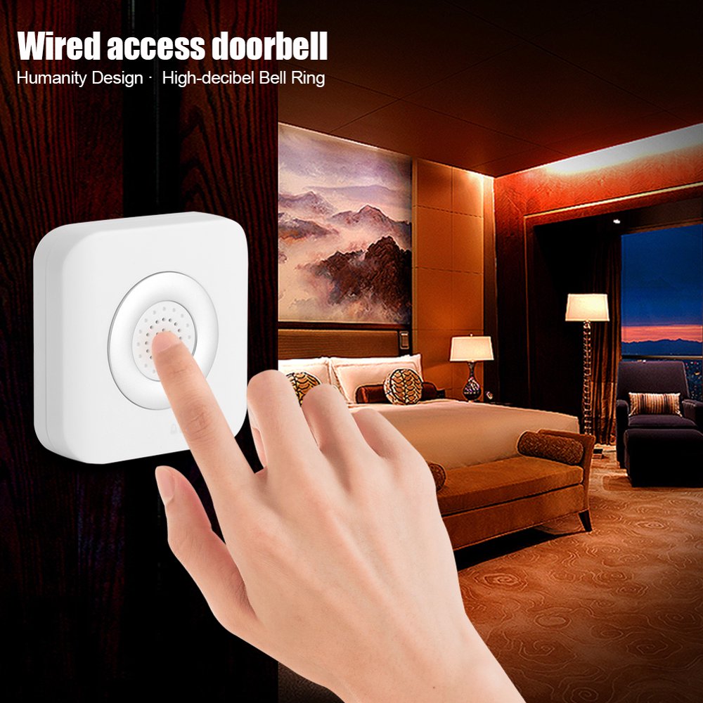OTVIAP Wired Door Bell, Door Bell Alarm,DC 12V Wired Doorbell Door Bell Alarm for Home Office