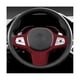 thumbnail image 2 of Para 19-22 X5 Cubierta de cuero para panel de volante Pegatinas de modificación de moldura de volante Negro, Negro, 2 of 5