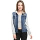 thumbnail image 1 of Chaqueta Vaquera Allegra K con Capucha y Cordones Mujer Azul oscuro L, 1 of 5
