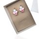 thumbnail image 2 of Aretes colgantes Swarovski crystals 4x6 rosa, 2 of 3