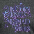 thumbnail image 3 of CafePress - UNICORN KISSES And MERMAID WISHES T Shirt - Mens Tri-blend T-Shirt, 3 of 4