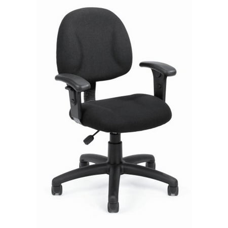 OCC Fabric Deluxe Posture Task Chair Black Computer Desk Chair Office Chair With Adjustable T