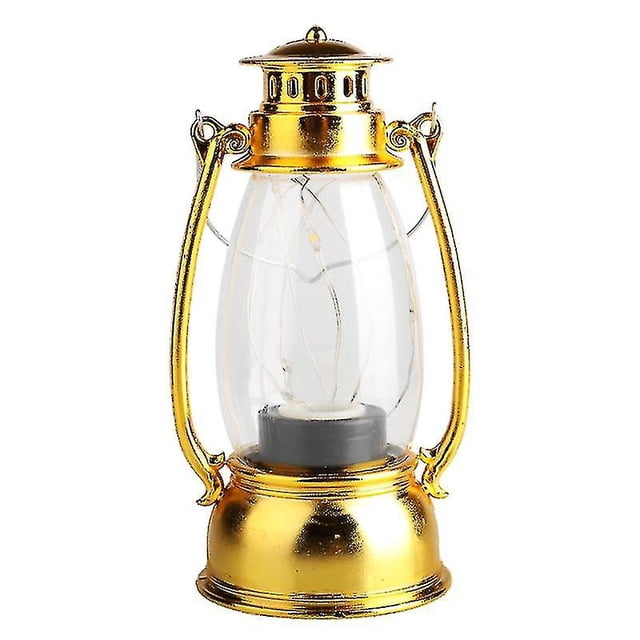 Linterna de huracán Vintage con batería, vela colgante, lámpara de aceite Led antigua Retro para decoración navideña