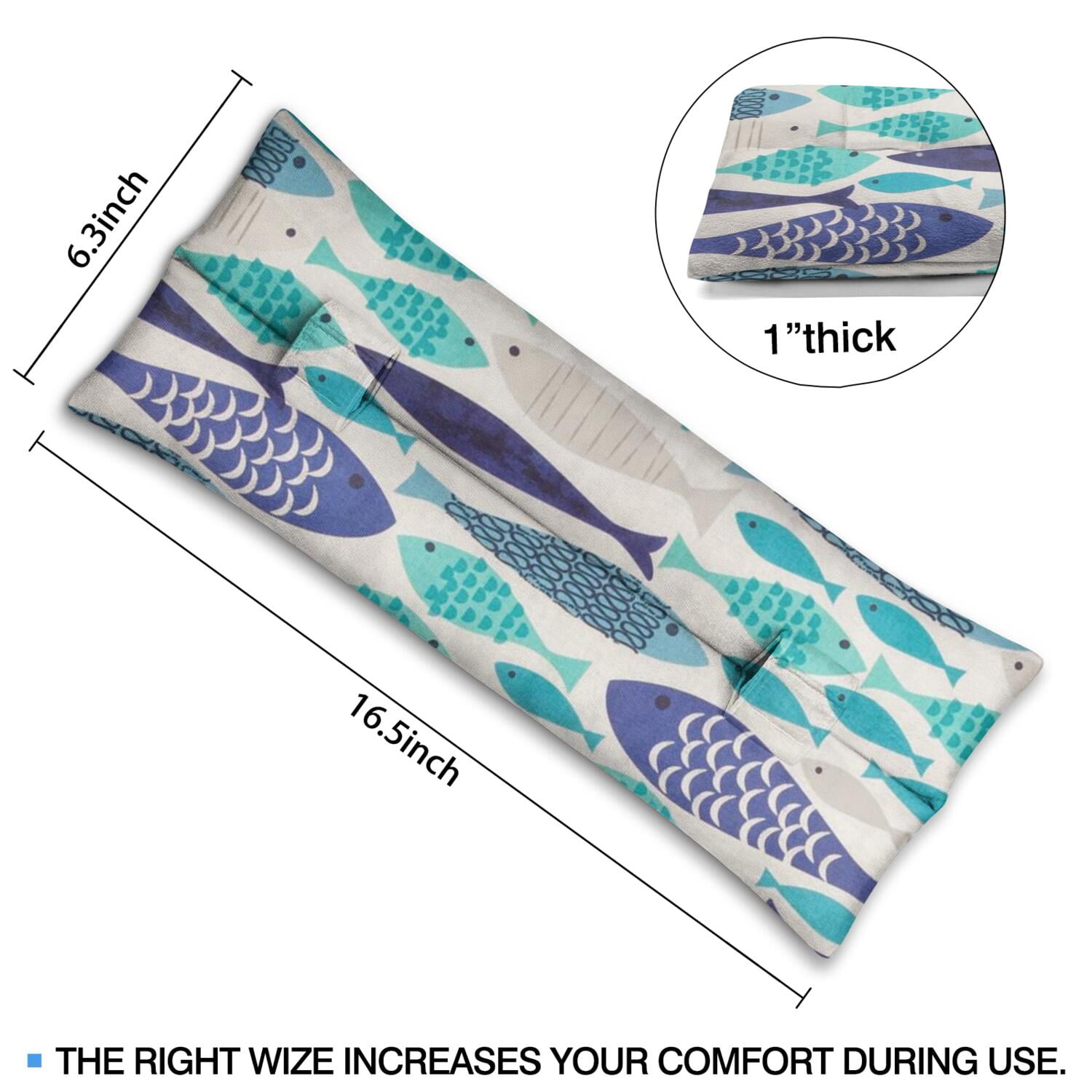 Summer Beach Seat Belt Pillow Post-Surgery Mastectomy & Chest Protection Cushion Soft Coral-Themed Recovery Pad for Women After Breast Surgery
