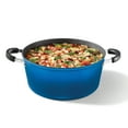 thumbnail image 3 of Starfrit The Rock One Pot 7.2Qt (6.9L) Stock Pot with Lid, Rock.Tec Non-Stick Surface Treatment, Forged Aluminum Base, Side Handles, Enameled Exterior, Dishwasher Safe, Blue, 3 of 8
