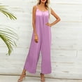 thumbnail image 4 of Lilgiuy Women's Fashion Summer Comfortable Casual Belt Sling Sleeveless Jumpsuit Pink 4(S) Dresses for 2022, 4 of 5